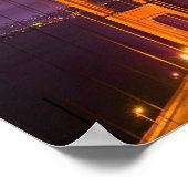 Golden Gate Bridge San Francisco Night Scenery Poster (Hoek)