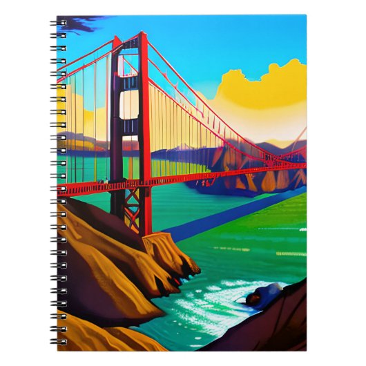 Golden Gate Bridge, San Francisco Notitieboek (Voorkant)