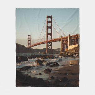 GOLDEN GATE BRIDGE, SAN FRANCISCO OVERDAG FLEECE DEKEN