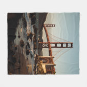 GOLDEN GATE BRIDGE, SAN FRANCISCO OVERDAG FLEECE DEKEN (Voorkant (Horizontaal))