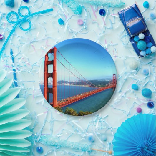 Golden Gate Bridge - San Francisco Papieren Bordje (Feest)
