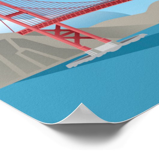 Golden Gate Bridge | San Francisco Poster (Hoek)