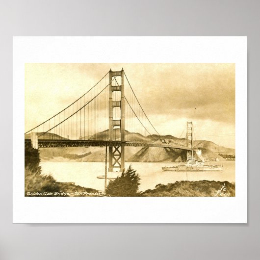 Golden Gate Bridge, San Francisco  Poster (Voorkant)