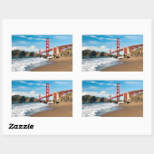 Golden Gate Bridge | San Francisco Rechthoekige Sticker (Vel)