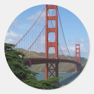 Golden Gate Bridge, San Francisco Ronde Sticker