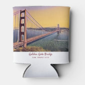 Golden Gate Bridge San Francisco  schilderen Blikjeskoeler (Voorkant)