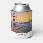 Golden Gate Bridge San Francisco  schilderen Blikjeskoeler (Blikje Achterkant)