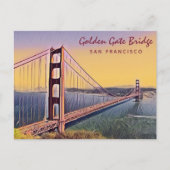 Golden Gate Bridge San Francisco  schilderen Briefkaart (Voorkant)