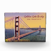 Golden Gate Bridge San Francisco  schilderen Fotoblokken (Voorkant)