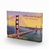 Golden Gate Bridge San Francisco  schilderen Fotoblokken (Rechts)