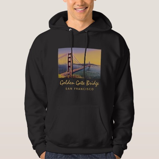 Golden Gate Bridge San Francisco  schilderen Hoodie (Voorkant)
