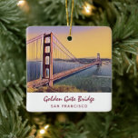 Golden Gate Bridge San Francisco  schilderen Keramisch Ornament<br><div class="desc">Golden Gate Bridge San Francisco  schilderkunst</div>