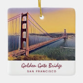 Golden Gate Bridge San Francisco  schilderen Keramisch Ornament (Voorkant)