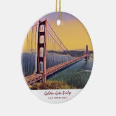 Golden Gate Bridge San Francisco  schilderen Keramisch Ornament (Rechts)