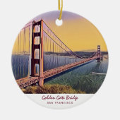 Golden Gate Bridge San Francisco  schilderen Keramisch Ornament (Voorkant)