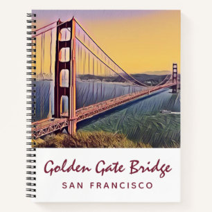 Golden Gate Bridge San Francisco  schilderen Notitieboek