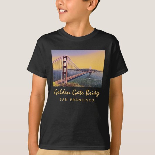 Golden Gate Bridge San Francisco schilderen T-shirt (Voorkant)