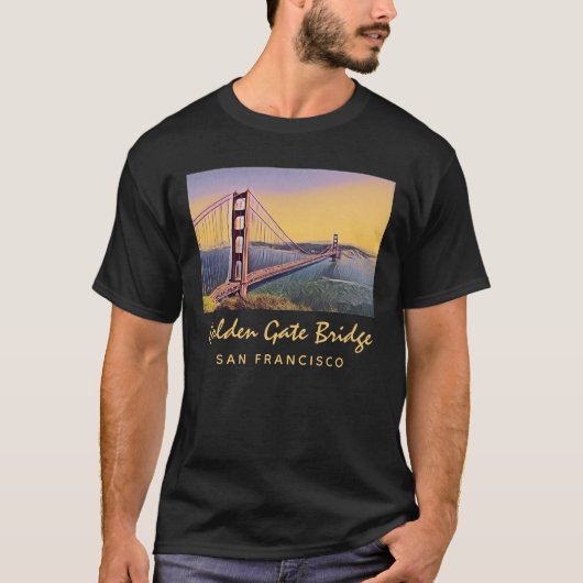 Golden Gate Bridge San Francisco  schilderen T-shirt (Voorkant)