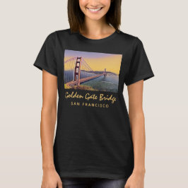 Golden Gate Bridge San Francisco  schilderen T-shirt