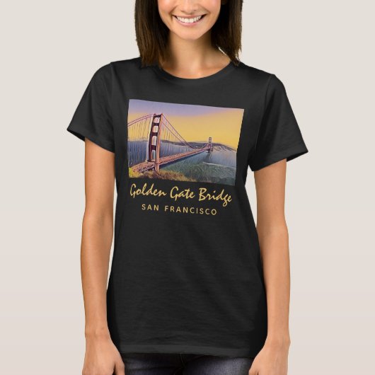 Golden Gate Bridge San Francisco  schilderen T-shirt (Voorkant)