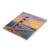 Golden Gate Bridge San Francisco  schilderen Tegeltje (Zijkant)