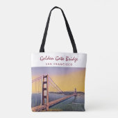 Golden Gate Bridge San Francisco  schilderen Tote Bag (Achterkant)