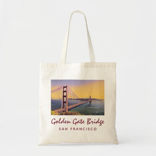 Golden Gate Bridge San Francisco  schilderen Tote Bag (Voorkant)
