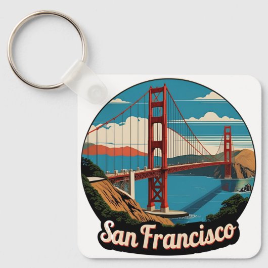 Golden Gate Bridge San Francisco Sleutelhanger (Voorkant)