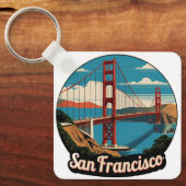 Golden Gate Bridge San Francisco Sleutelhanger (Voorkant)
