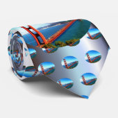 Golden Gate Bridge - San Francisco Stropdas (Opgerold)