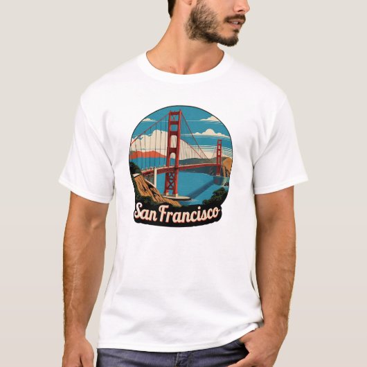 Golden Gate Bridge San Francisco T-shirt (Voorkant)