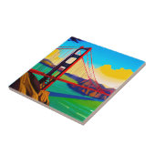 Golden Gate Bridge, San Francisco Tegeltje (Zijkant)