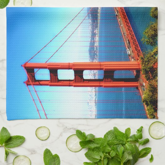 Golden Gate Bridge - San Francisco Theedoek (Gevouwen)