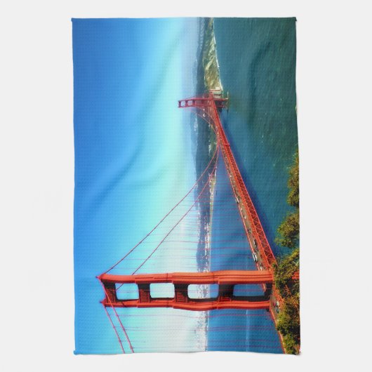 Golden Gate Bridge - San Francisco Theedoek (Verticaal)