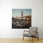 GOLDEN GATE BRIDGE, SAN FRANCISCO TIJDENS DAG WANDKLEED (In situ)