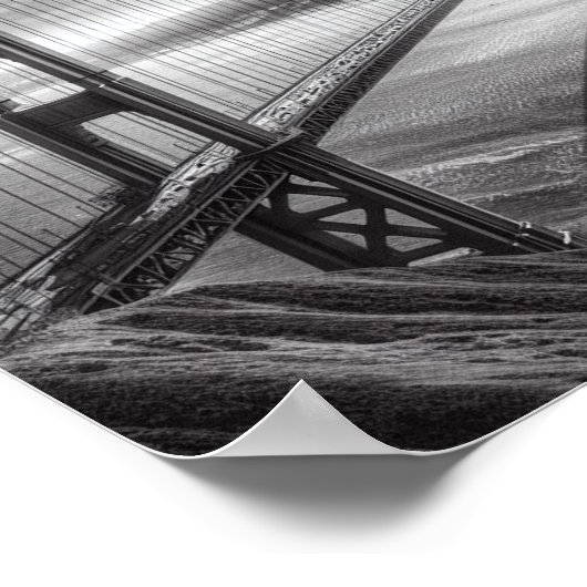 Golden Gate Bridge San Francisco Travel Art Poster (Hoek)