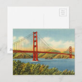  Golden Gate Bridge San Francisco Travel Briefkaart (Voorkant / Achterkant)