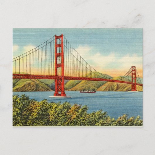  Golden Gate Bridge San Francisco Travel Briefkaart (Voorkant)
