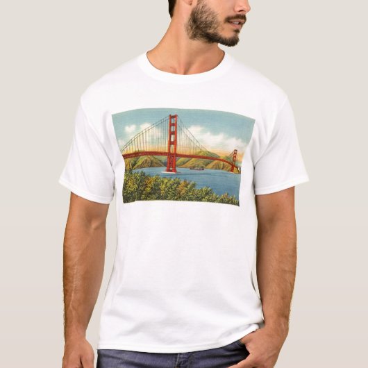 Golden Gate Bridge San Francisco Travel T-shirt (Voorkant)
