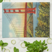 Golden Gate Bridge San Francisco Travel Theedoek (Gevouwen)