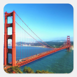 Golden Gate Bridge - San Francisco Vierkante Sticker