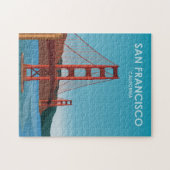 Golden Gate Bridge San Francisco Vintage Travel Legpuzzel (Horizontaal)