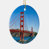 Golden Gate Bridge San Francisco Watercolor Keramisch Ornament (Rechts)
