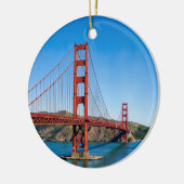 Golden Gate Bridge San Francisco Watercolor Keramisch Ornament (Links)