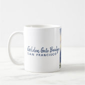 Golden Gate Bridge San Francisco Waterverf Art Koffiemok (Links)