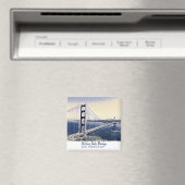 Golden Gate Bridge San Francisco Waterverf Art Magneet (Insitu (Vaatwasser))