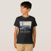Golden Gate Bridge San Francisco Waterverf Art T-shirt (Voorkant volledig)