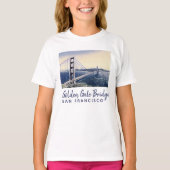 Golden Gate Bridge San Francisco Waterverf Art T-shirt (Voorkant)