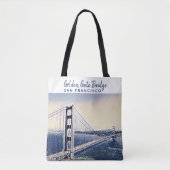 Golden Gate Bridge San Francisco Waterverf Art Tote Bag (Voorkant)