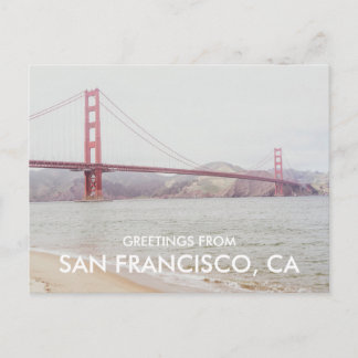 Golden Gate Bridge San Francisco Wenskaart Briefkaart